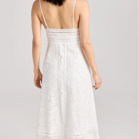 Magaschoni elegant White Lace Dress IDENTICAL TO ALC - Picture 3 of 15